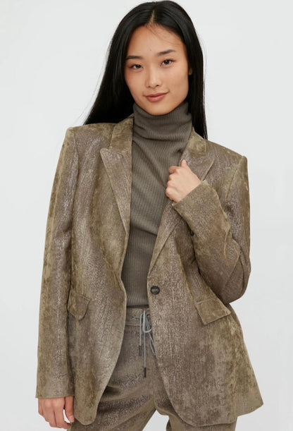 FABIANA FILIPPI Cord Shimmer Blazer - Size XL