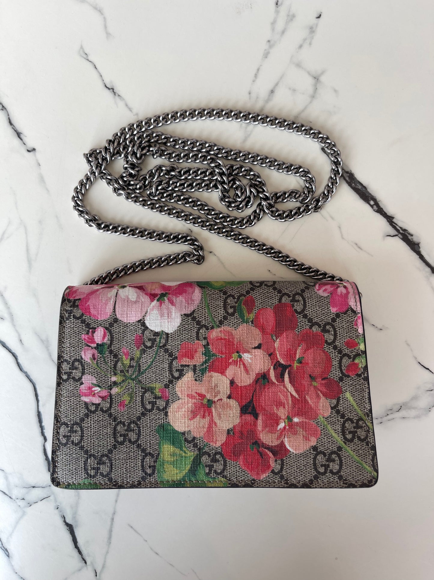 Gucci Dionysus GG Supreme Blooms Super Mini Beige/Ebony