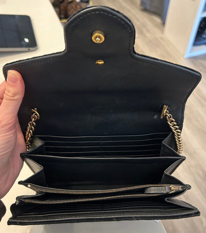 GUCCI GG Marmont Matelassé Wallet On Chain