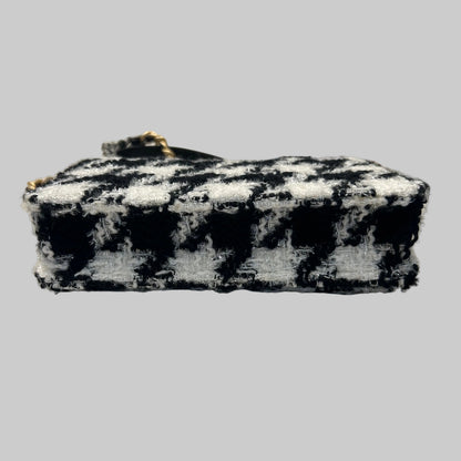 CHANEL 19 Houndstooth Tweed Crossbody Purse
