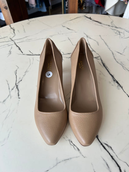 GUCCI 1973 leather pumps - size 38