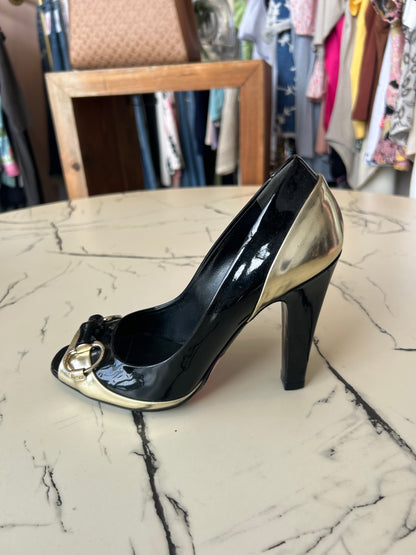 GUCCI Horsebit Bamboo Pumps - size 36.5