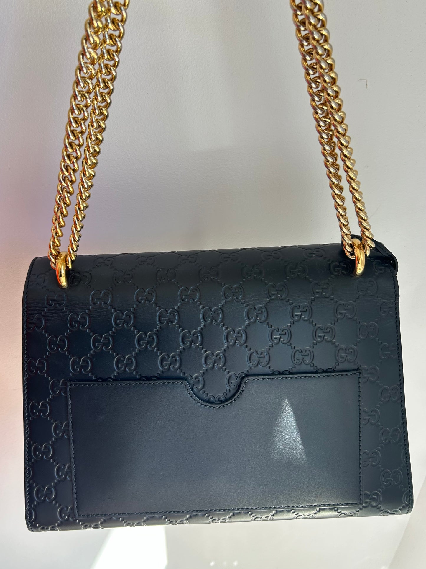 GUCCI Guccissima Padlock Shoulder Bag