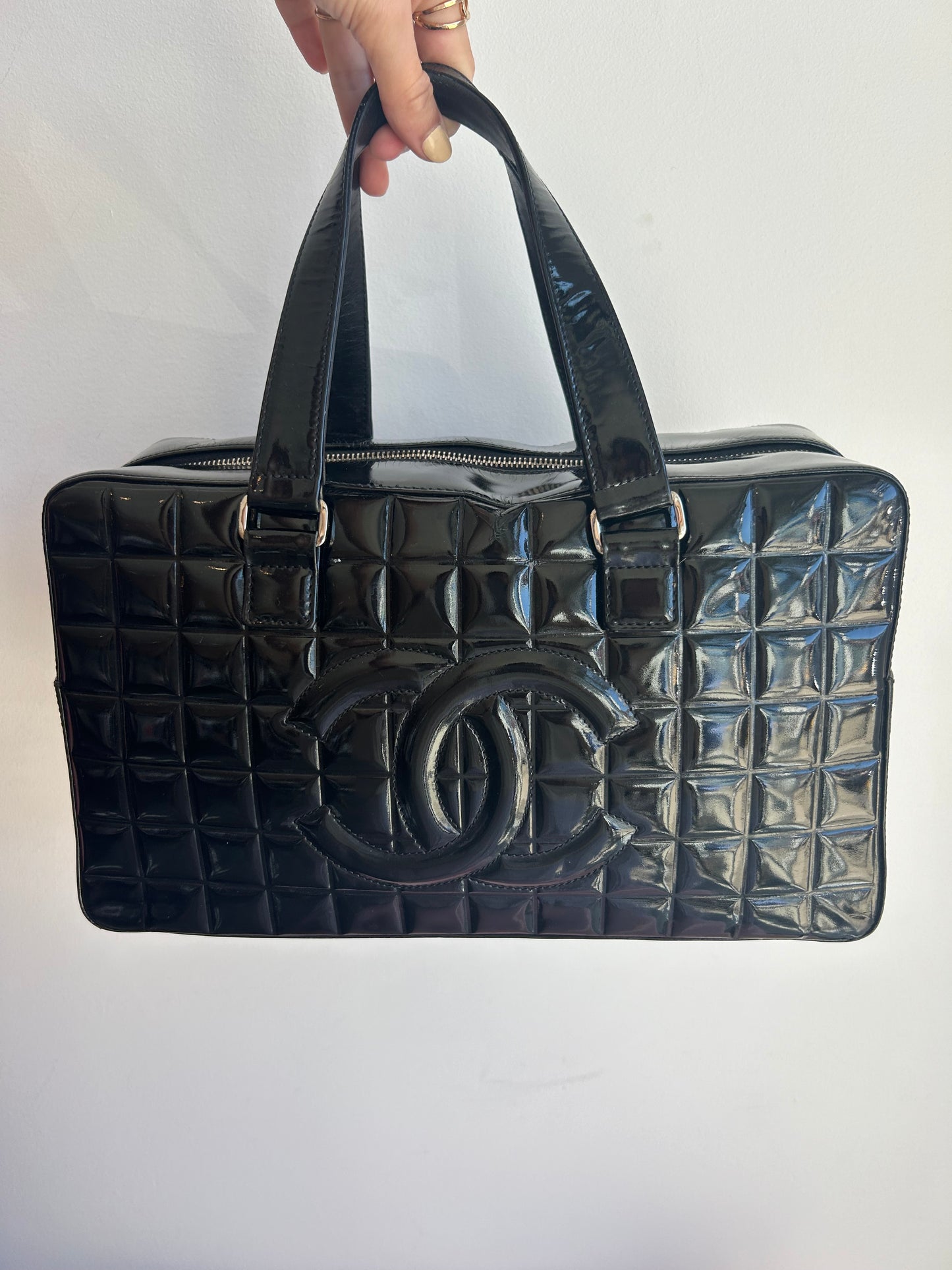 CHANEL Chocolate Bar Bowling Bag