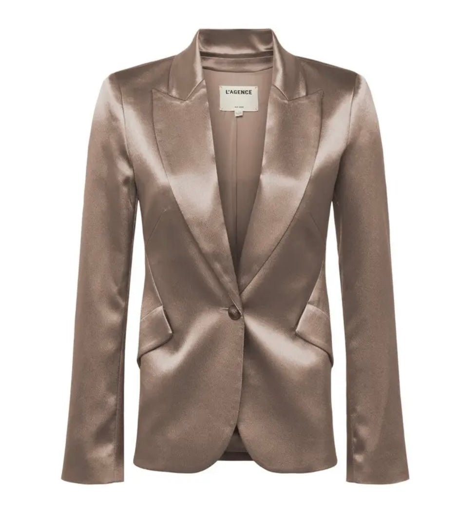 LAGENCE Metallic Single Button Blazer - Size 12