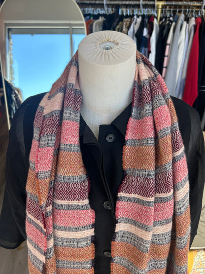 Inhabit Cashmere blend stripe scarf