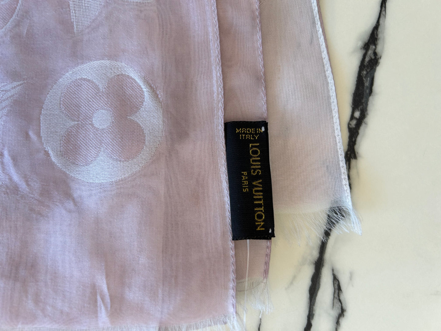 LOUIS VUITTON Monogram Silk Scarf