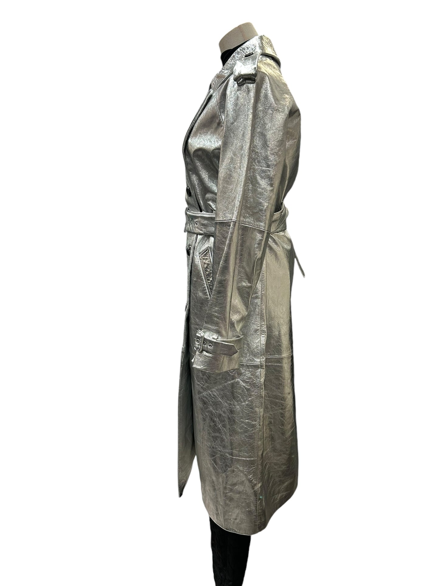 Nili Lotan Pierre Leather Trench - Size xs