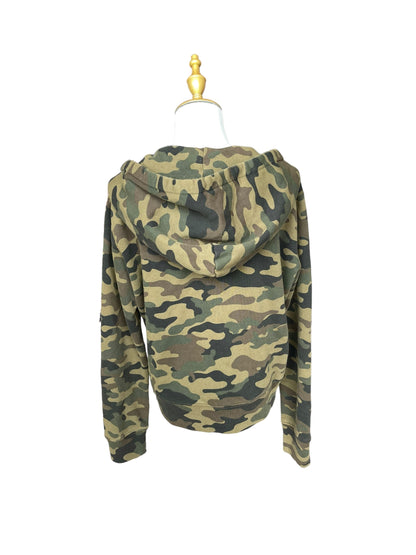 Nili Lotan Camo Zip Up Sweater - Size M