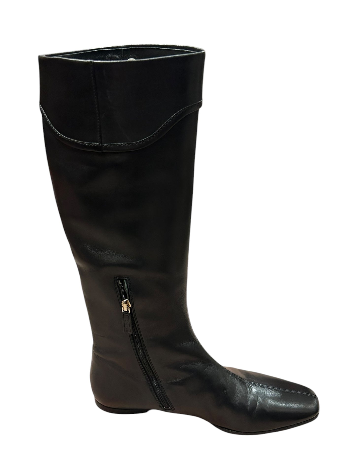 GUCCI Leather Riding Boots - Size 8.5