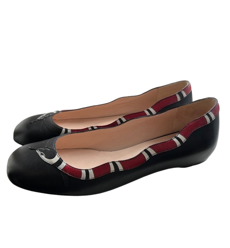 GUCCI King Snake Ballet Flats - Size 37