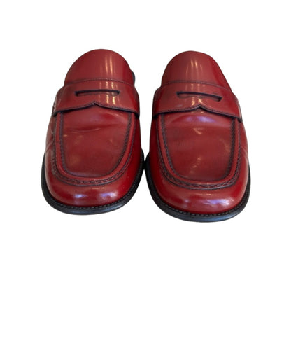 PRADA Red Slip On Loafer - Size 37.5