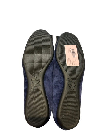 ROGER VIVIER Blue Suede Flats - Size 5.5