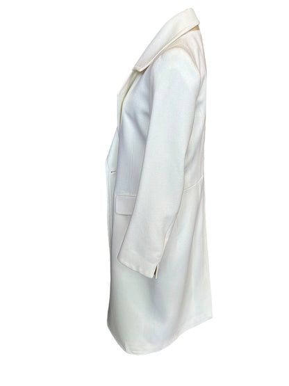 ANN DEMEULEMEESTER Ivory Long Coat - Size 42