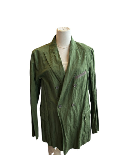 FABIANA FILIPPI Green Textured Blazer - Size XL