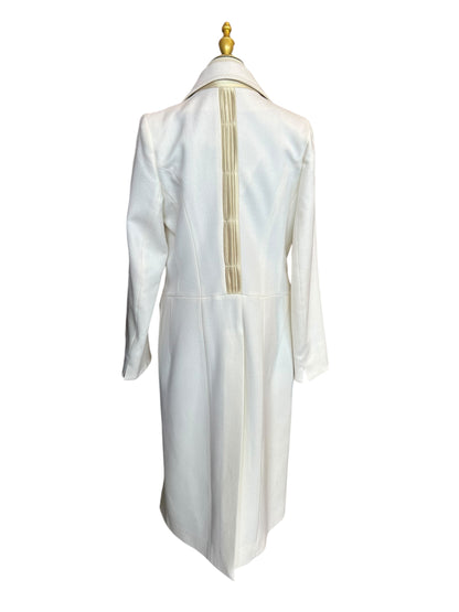 ANN DEMEULEMEESTER Ivory Long Coat - Size 42