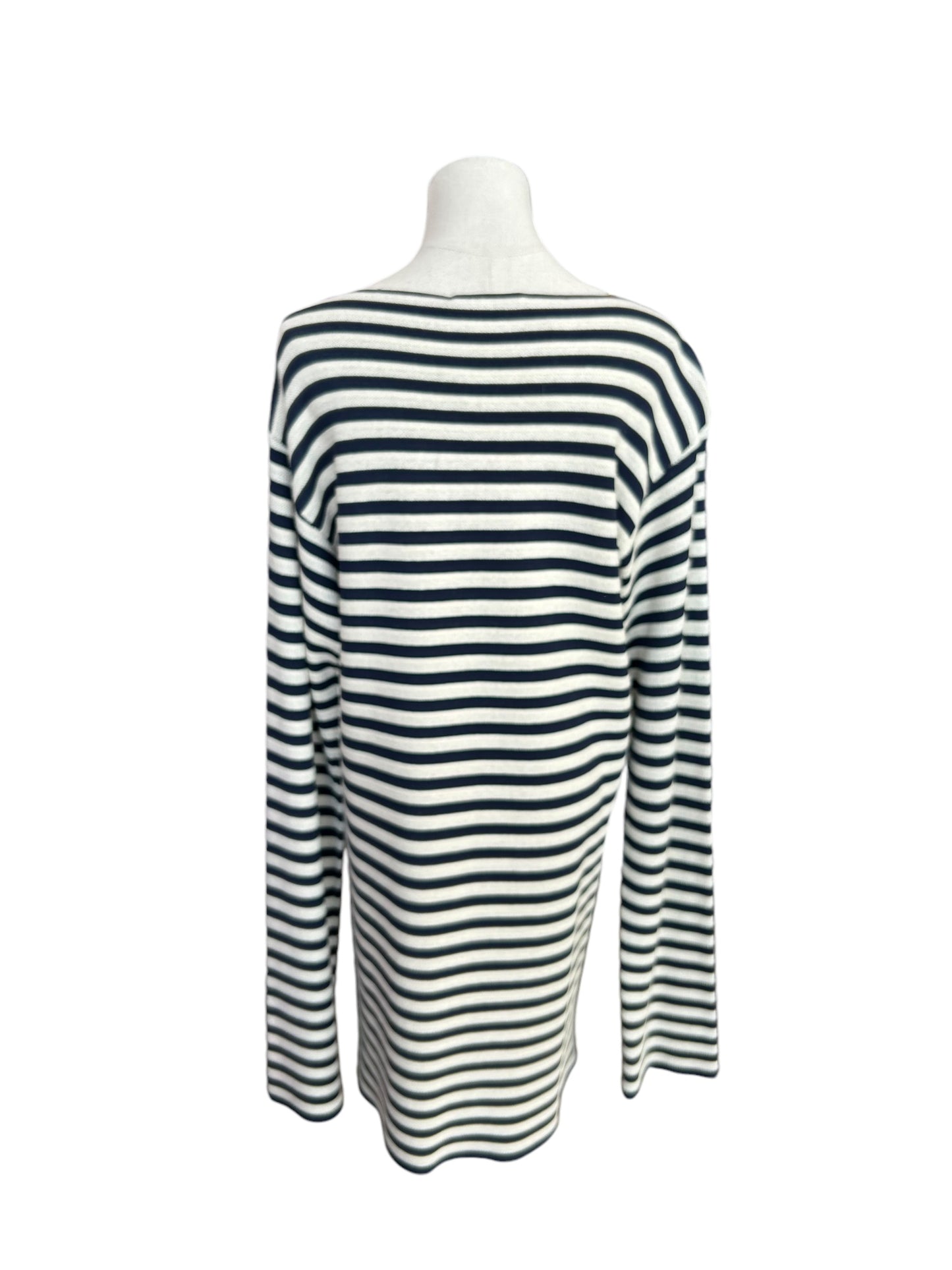 CELINE Navy Striped Dress - Size Large