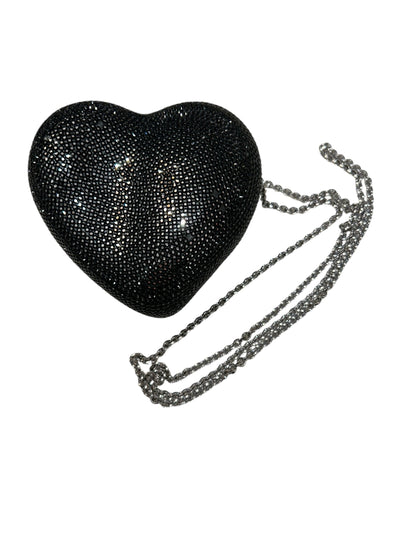 JUDITH LEIBER Heart Clutch - As Is Missing Rhinestones