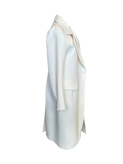 ANN DEMEULEMEESTER Ivory Long Coat - Size 42