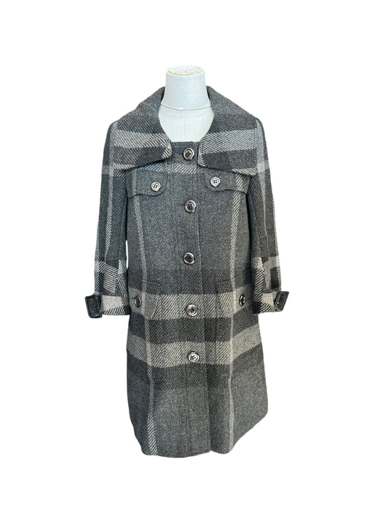 BURBERRY Plaid Coat - Size 6