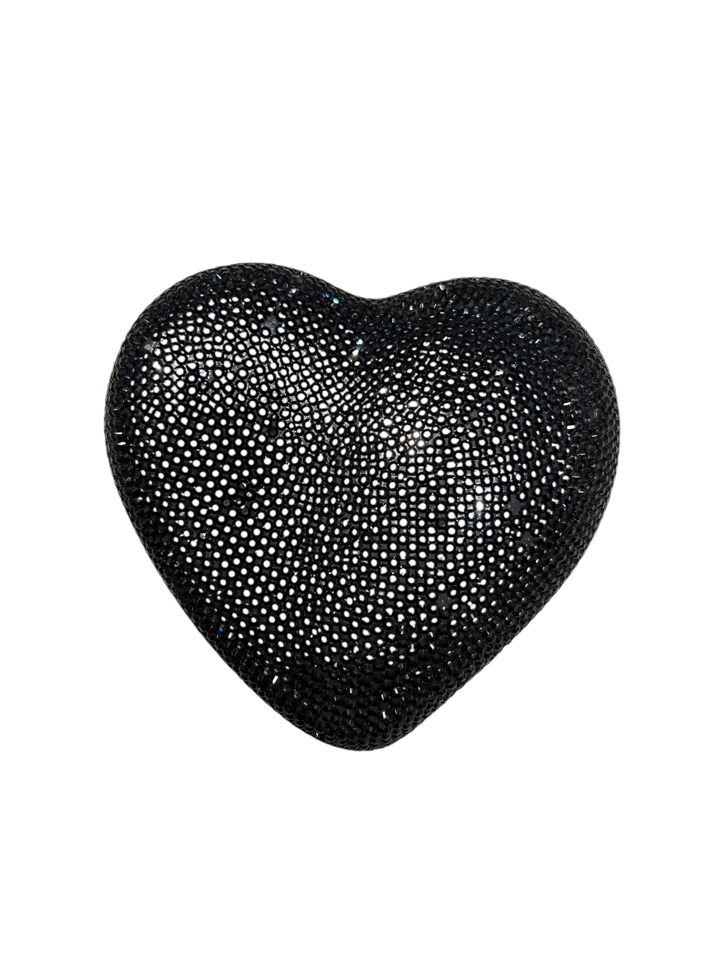 JUDITH LEIBER Heart Clutch - As Is Missing Rhinestones