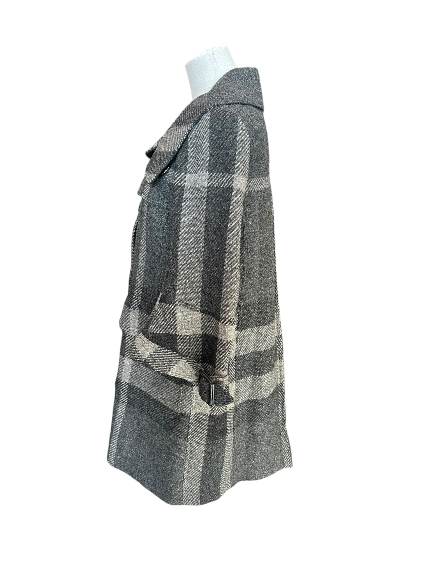 BURBERRY Plaid Coat - Size 6