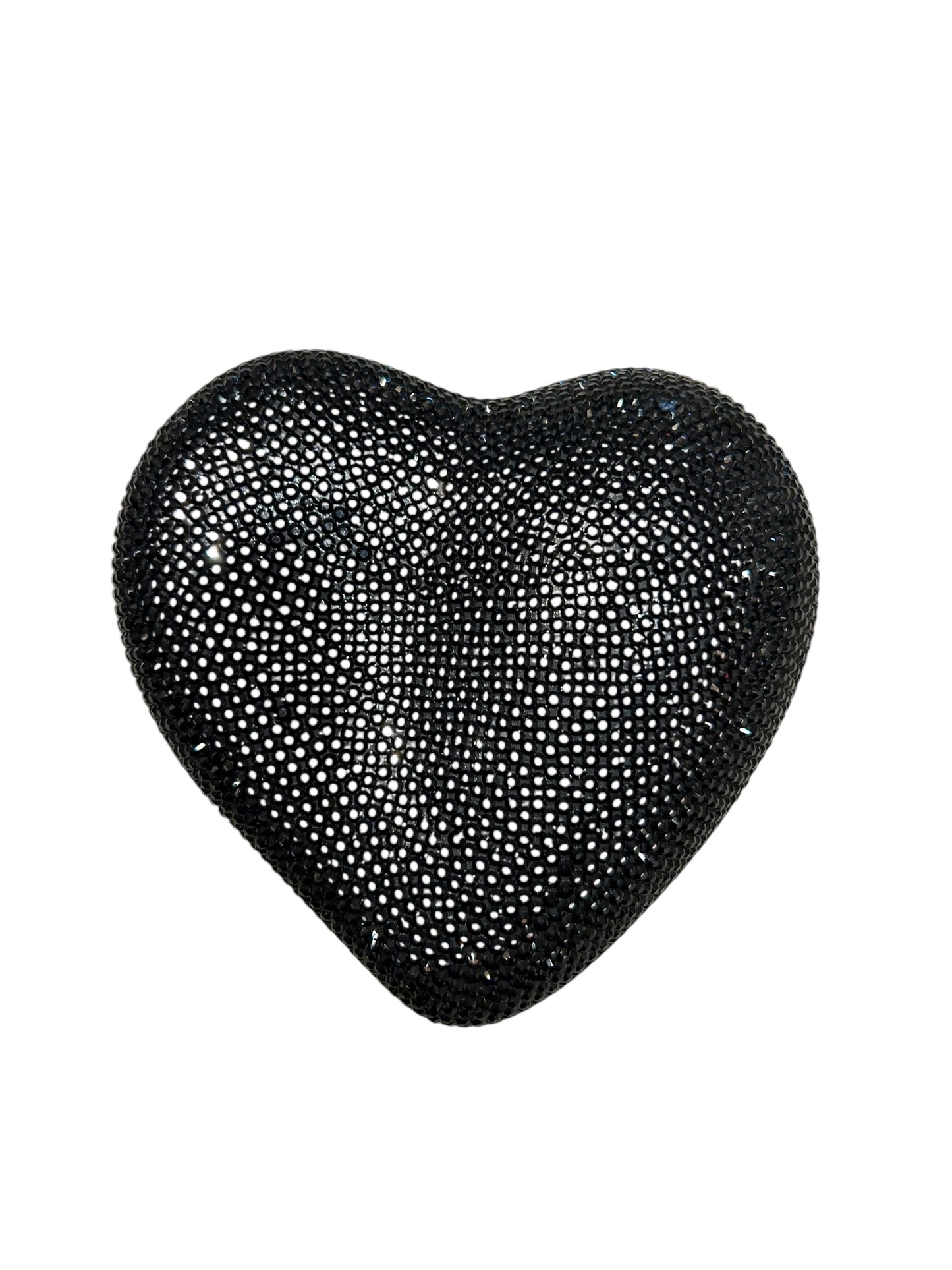 JUDITH LEIBER Heart Clutch - As Is Missing Rhinestones