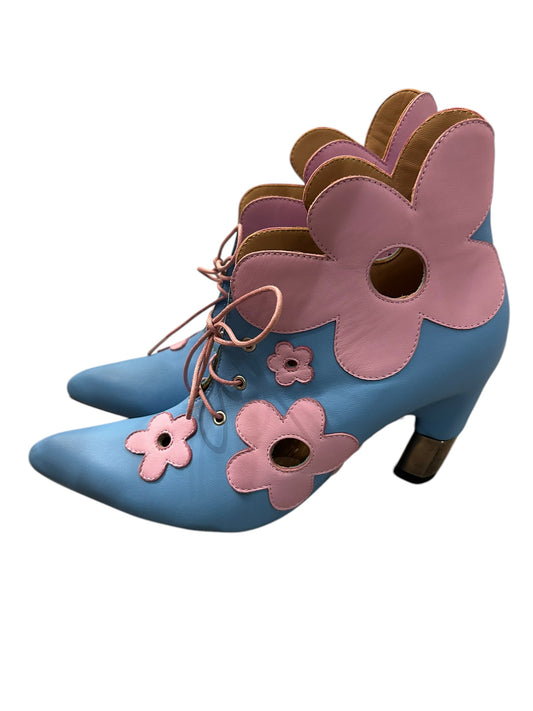 JOHN FLUEVOG Flower Leather Heels - Size 9.5