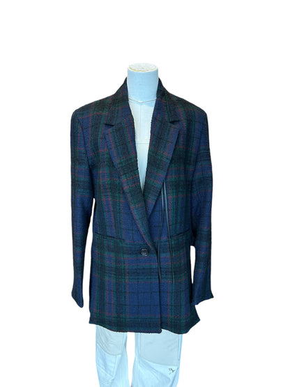 DOROTHEE SCHUMACHER Tweed Plaid Blazer - Size M