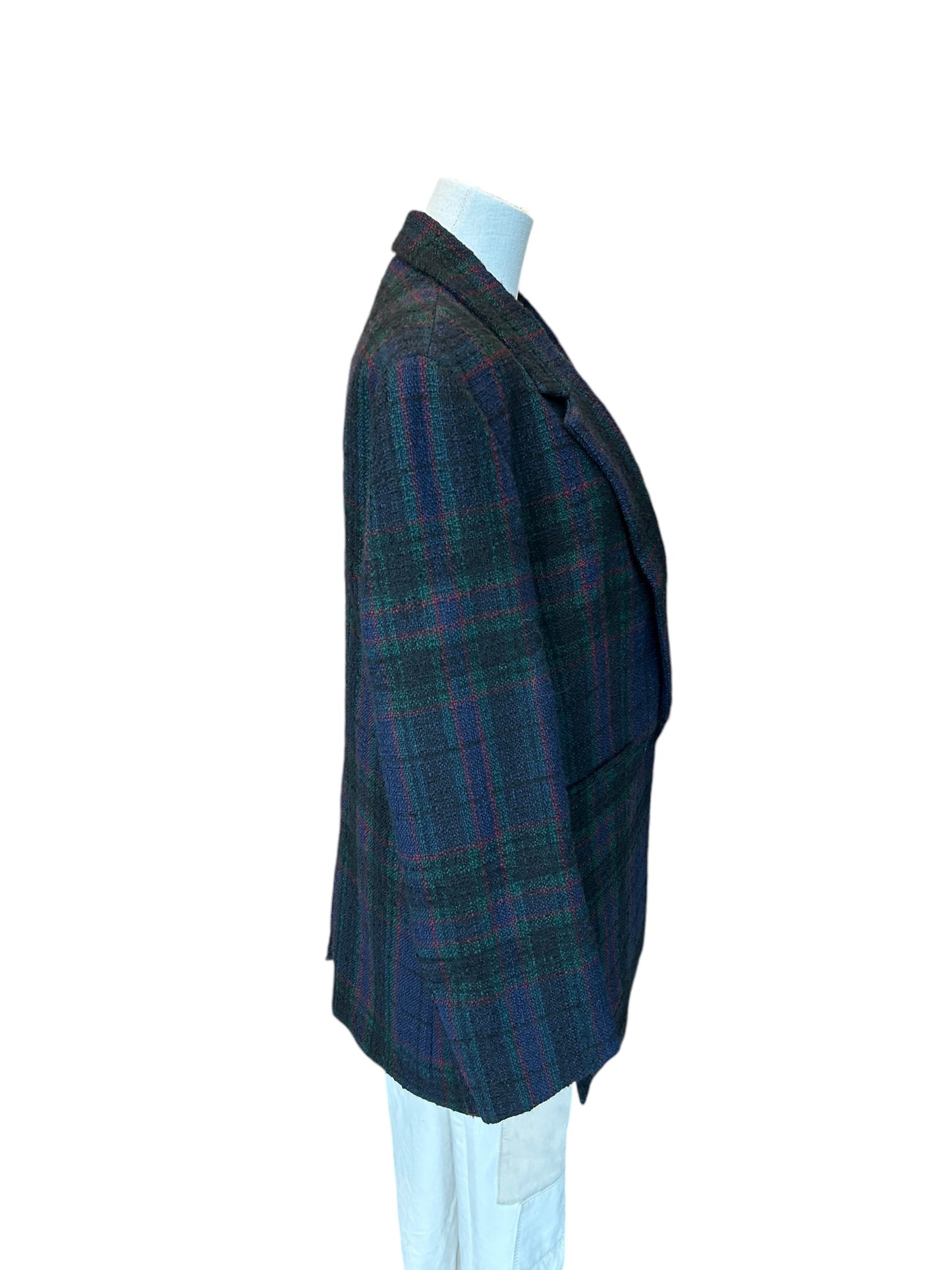 DOROTHEE SCHUMACHER Tweed Plaid Blazer - Size M