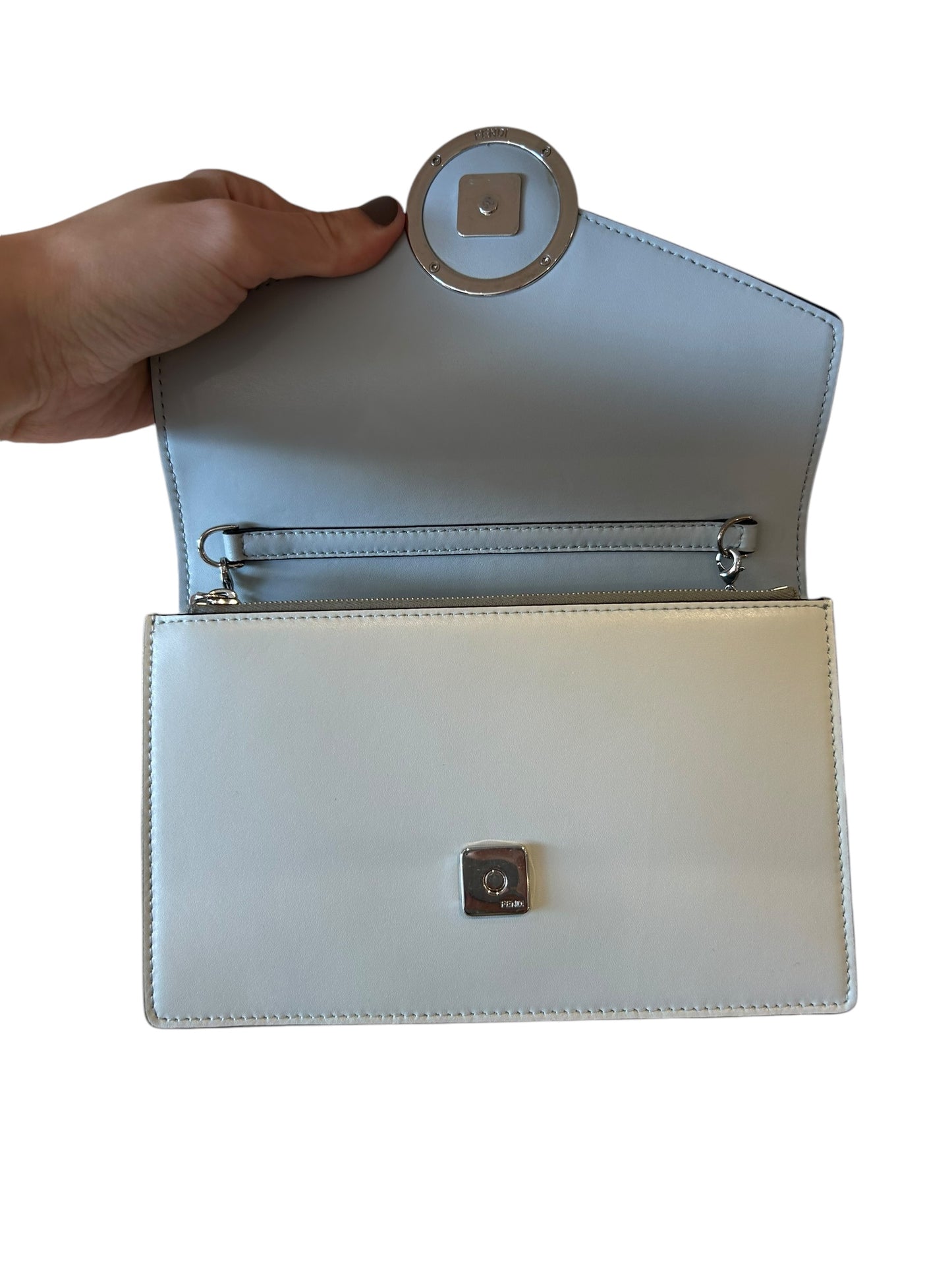 FENDI Vitello Envelope Leather Purse