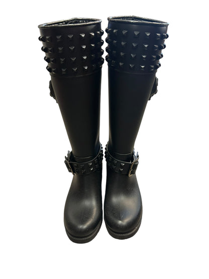 PHILIPP PLEIN Kingdom Studded Rain Boots - Size 37