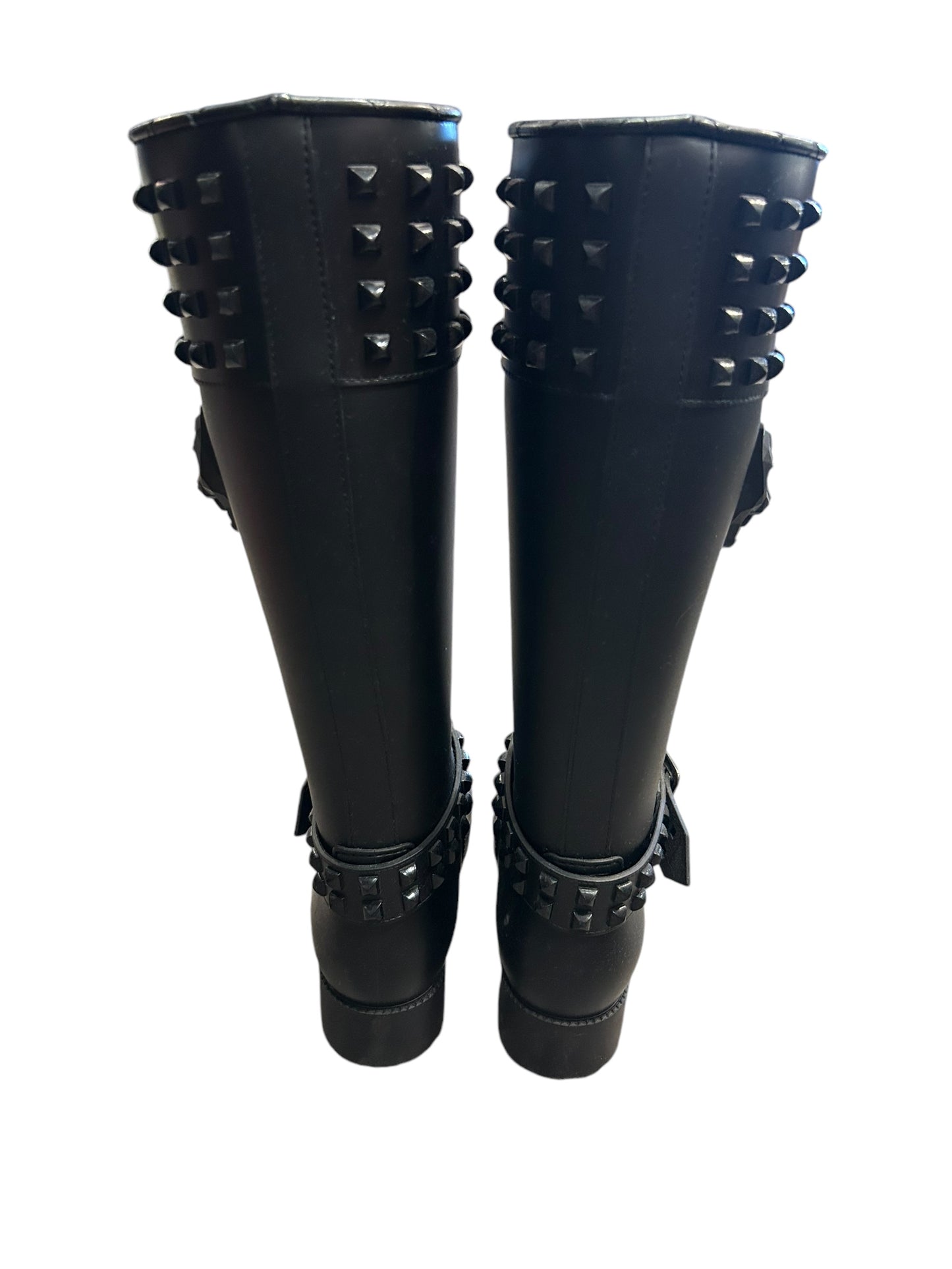 PHILIPP PLEIN Kingdom Studded Rain Boots - Size 37