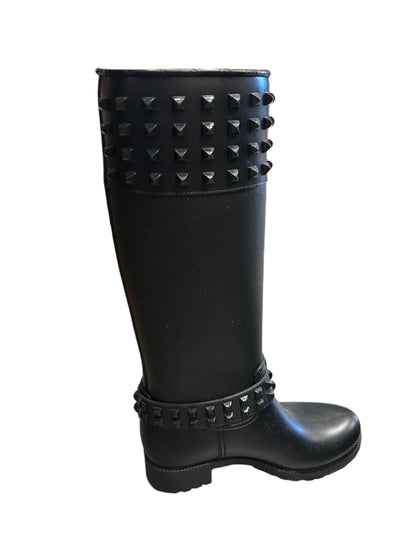 PHILIPP PLEIN Kingdom Studded Rain Boots - Size 37