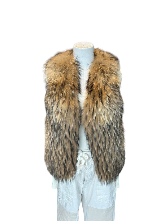 ADRIENNE LANDEAU Fur Vest - Size Small