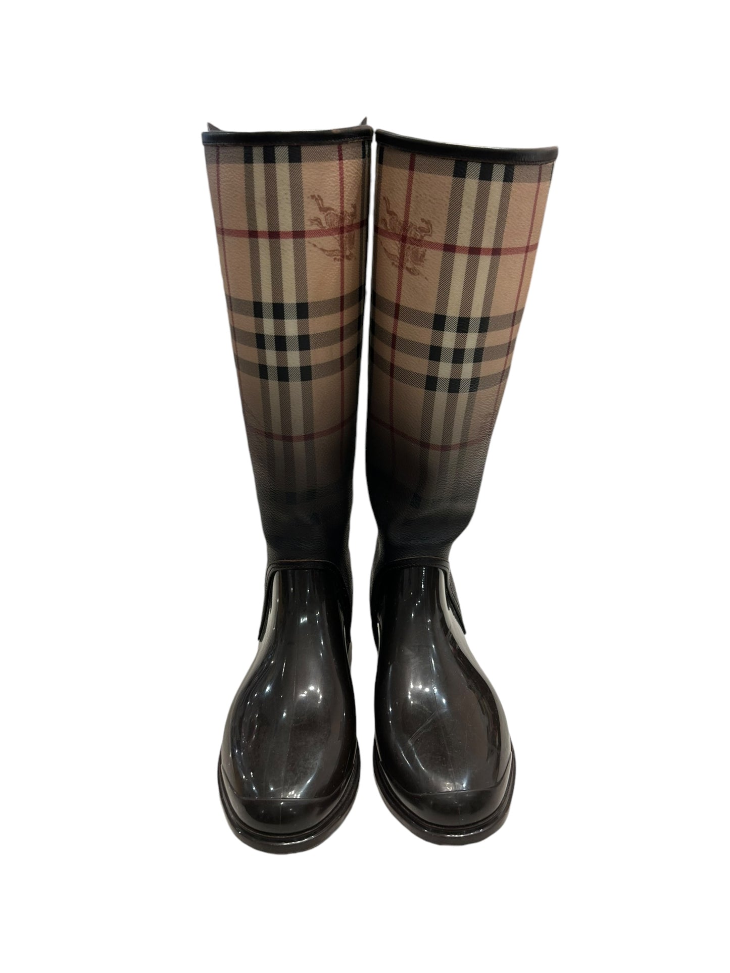 BURBERRY Novacheck Rain Boots - Size 37