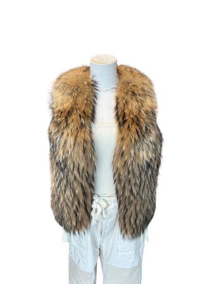 ADRIENNE LANDEAU Fur Vest - Size Small