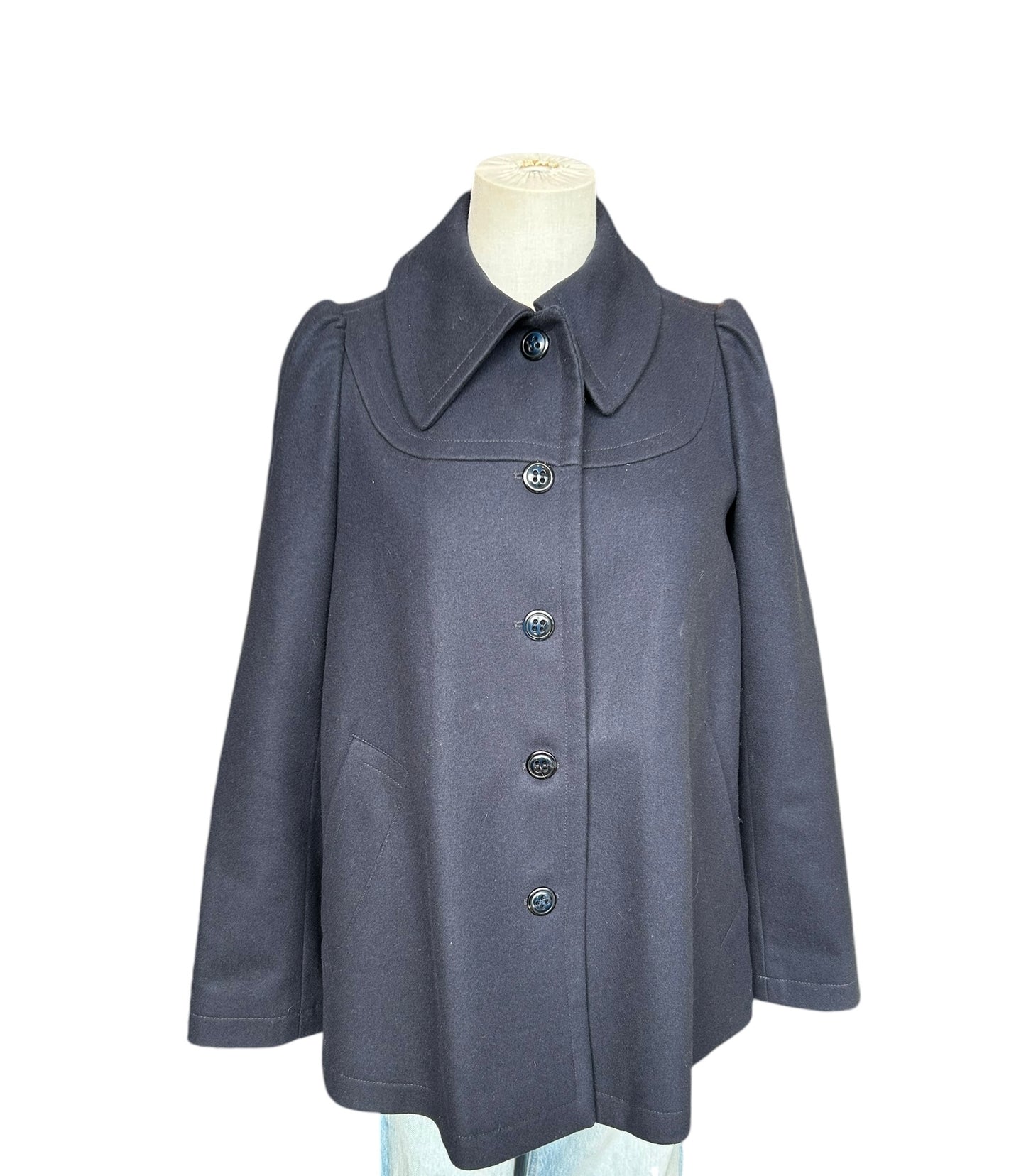 A.P.C. Marianne Navy Coat - Size 34