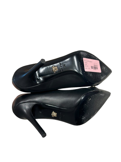 VERSACE Black Pump With Logo Toe - Size 39