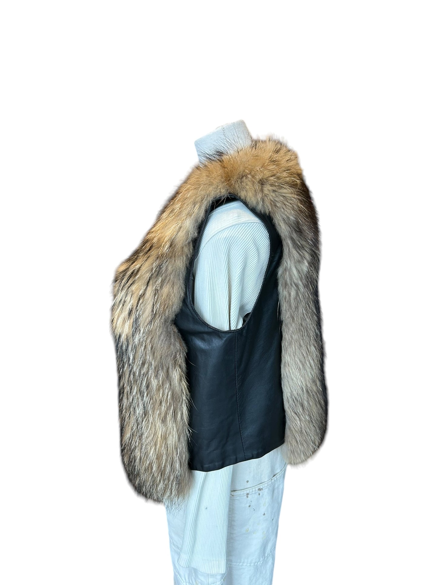 ADRIENNE LANDEAU Fur Vest - Size Small