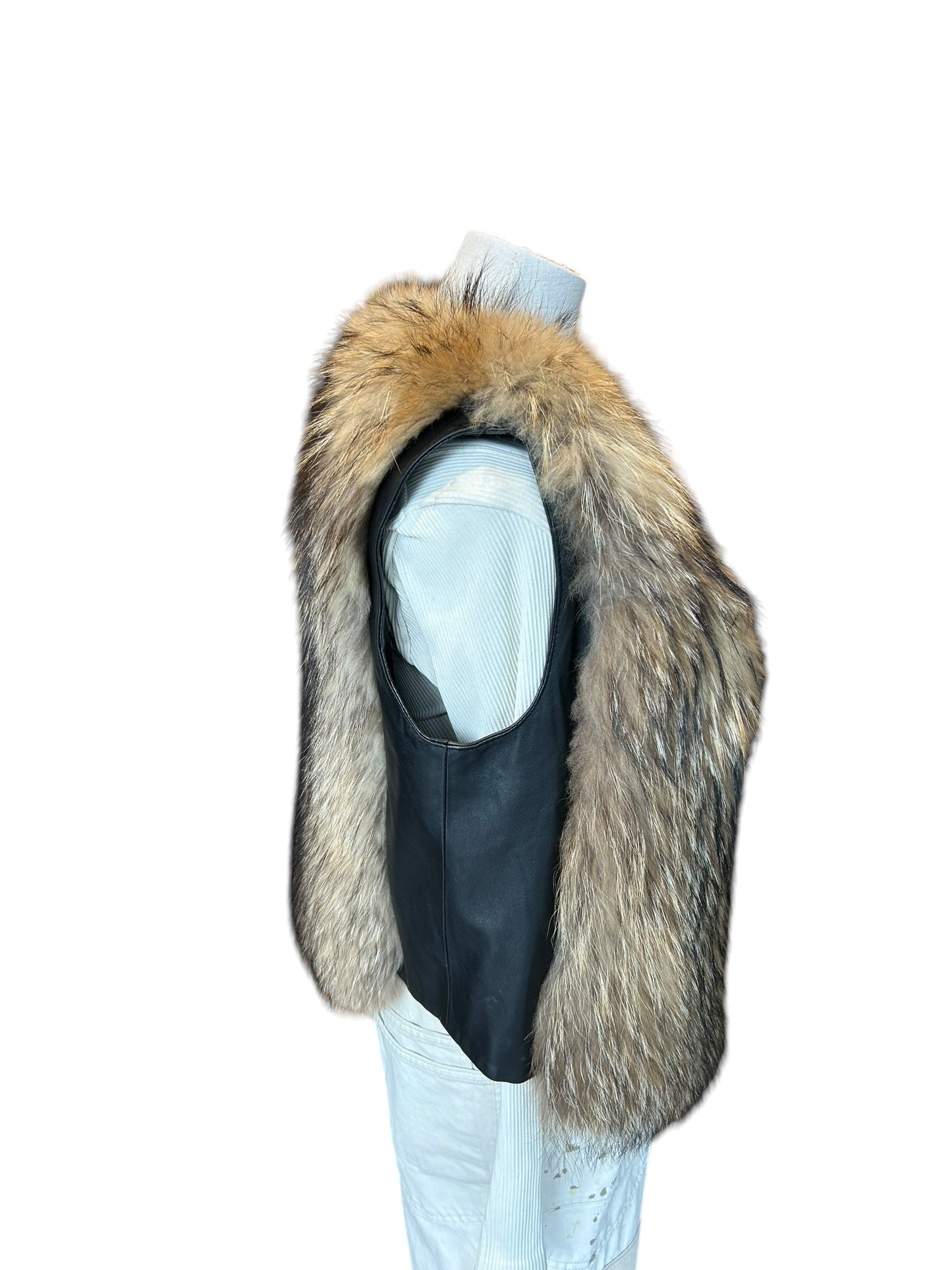 ADRIENNE LANDEAU Fur Vest - Size Small