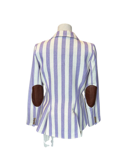 SMYTHE Lavender Awning Stripe Blazer - Size 12