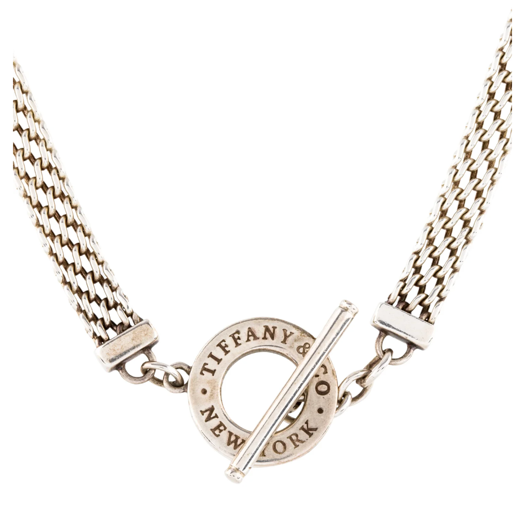 TIFFANY Multi Chain Sterling Silver Necklace