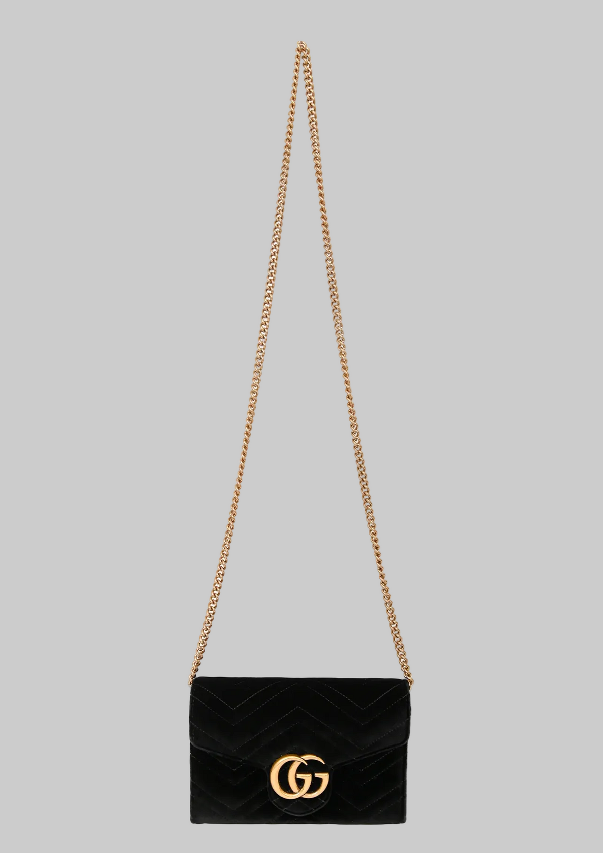 GUCCI GG Marmont Matelassé Wallet On Chain