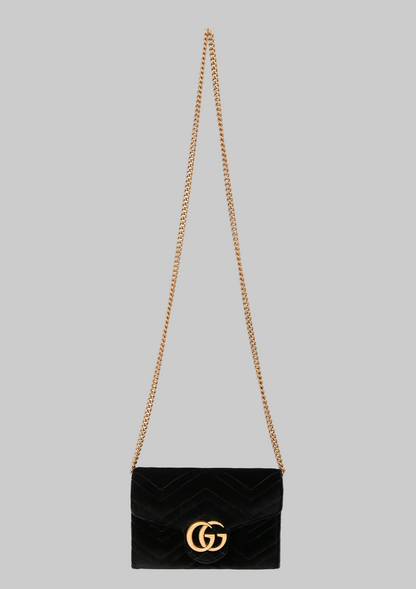 GUCCI GG Marmont Matelassé Wallet On Chain