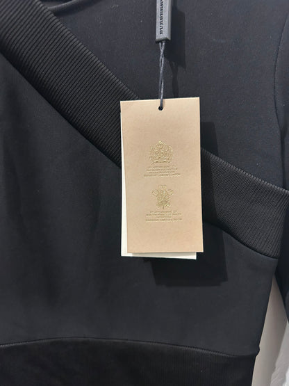NEW* BURBERRY Black Mixed Media Dress - Size 2